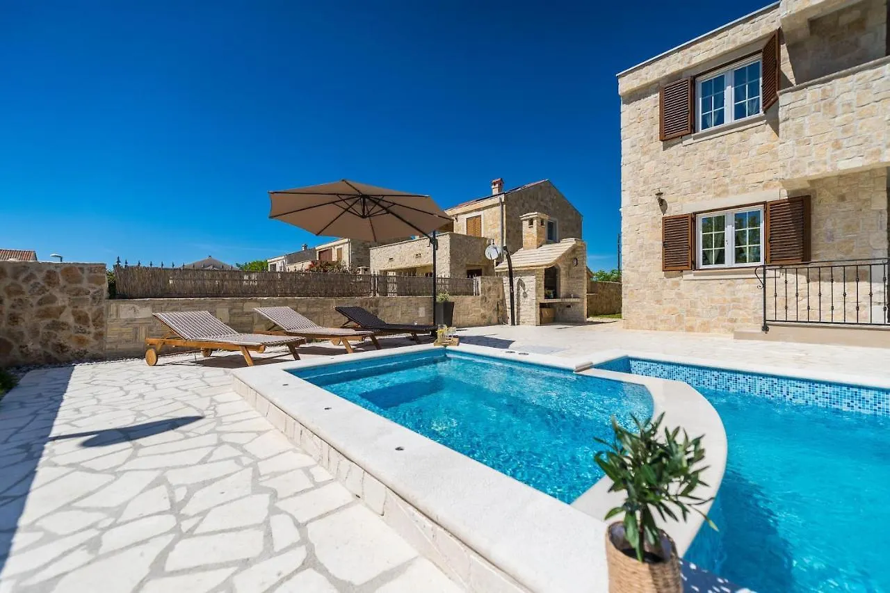 Villa Stone Vila With Heated Pool, Near Sandy Beach - By Traveler Tourist Agency Id 2373 Bedroom 2 Privlaka